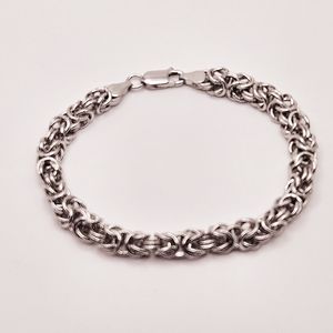 Sterling silver byzantine bracelet